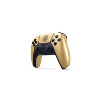 Controle Sem Fio Sony DualSense, Edição Limitada 007 First Light, PlayStation 5, Bluetooth, com Feedback Háptico, Branco e Dourado - 1000052026