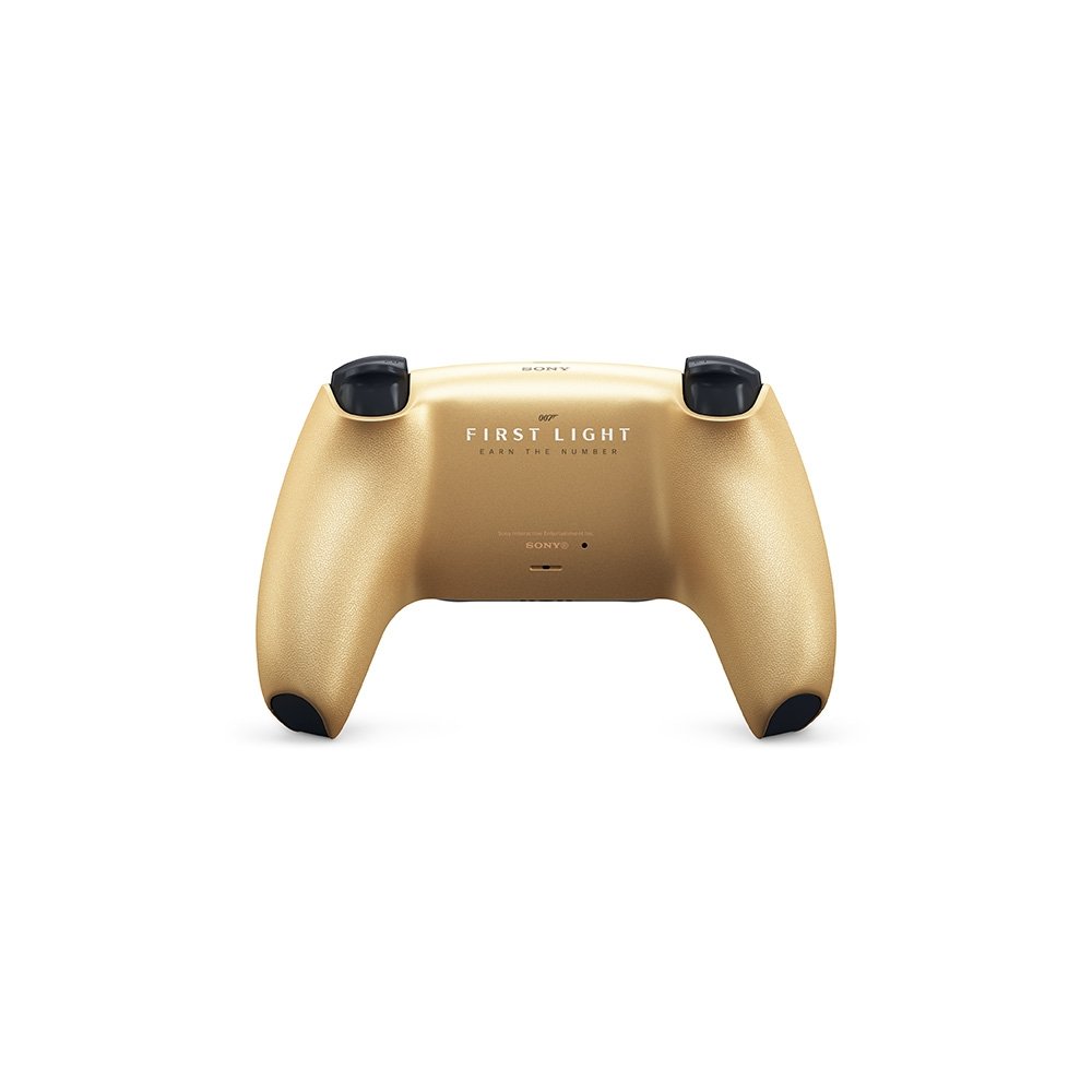 Imagem 5 de 6 do produto Controle Sem Fio Sony DualSense, Edição Limitada 007 First Light, PlayStation 5, Bluetooth, com Feedback Háptico, Preto e Dourado - 1000052026