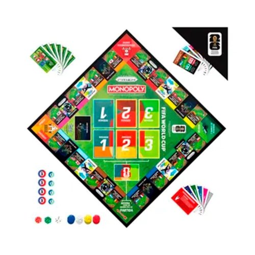 Jogo Monopoly Panini Prizm Copa do Mundo FIFA 2026 Hasbro Games - view 2