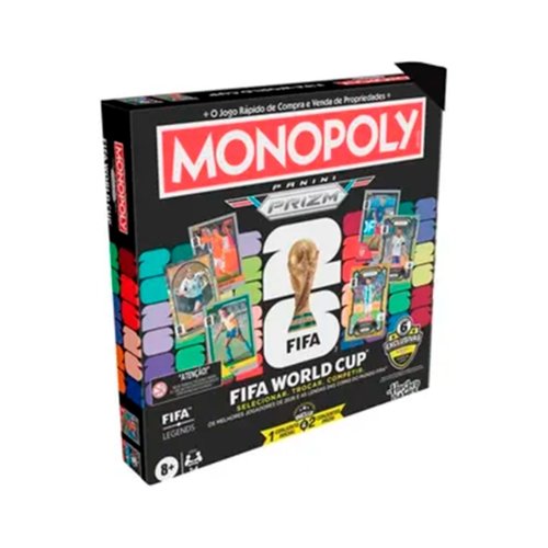 Jogo Monopoly Panini Prizm Copa do Mundo FIFA 2026 Hasbro Games - view 3