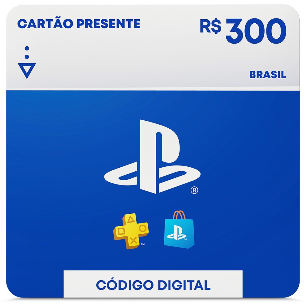 R$300 PlayStation Store - Cartão Presente Digital [Brasil]