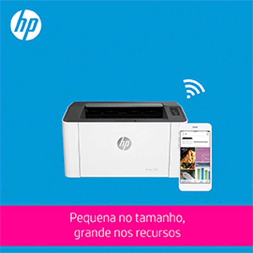 Impressora HP LaserJet 107w, Laser, Mono, 110V - 4ZB78A - view 9