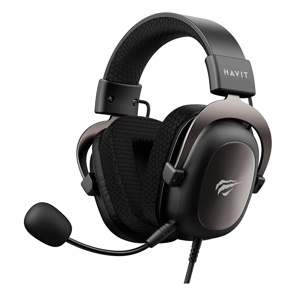 Headset Gamer Havit, Drivers 53mm,  Microfone Plugável, 3.5mm, PC, PS4, XBOX ONE, Preto - HV-H2002D