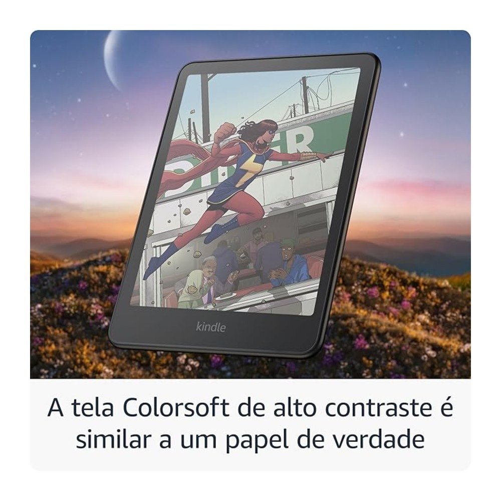 Kindle Amazon Colorsoft, 7, 16GB, Wi-Fi, Tela Colorida, Preto - view 4