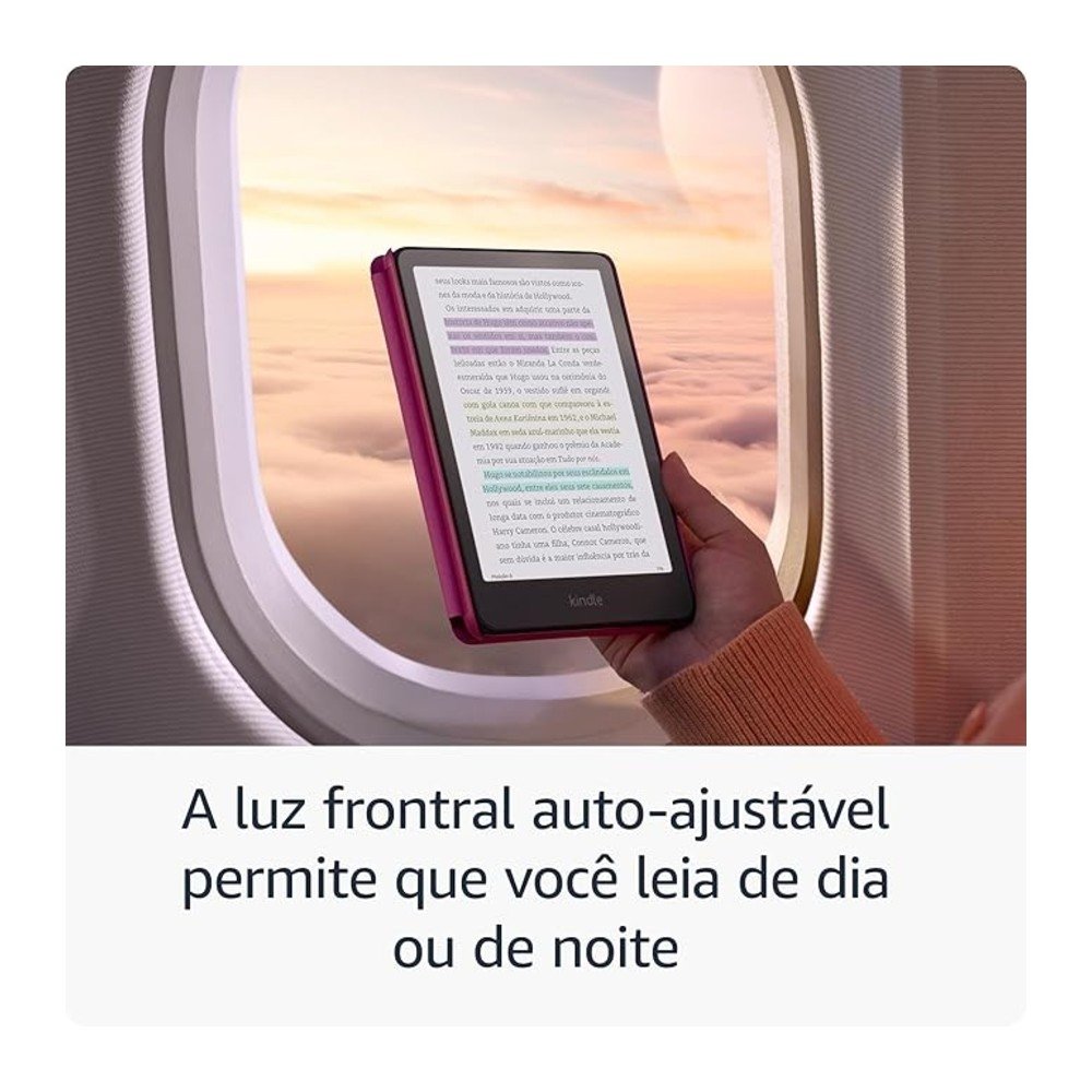 Kindle Amazon Colorsoft Signature Edition, 7, 32GB, Wi-Fi, Tela Colorida, Carregamento Sem Fio, Preto - view 4