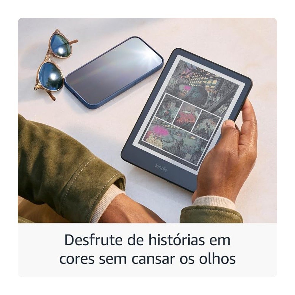 Kindle Amazon Colorsoft Signature Edition, 7, 32GB, Wi-Fi, Tela Colorida, Carregamento Sem Fio, Preto - view 7