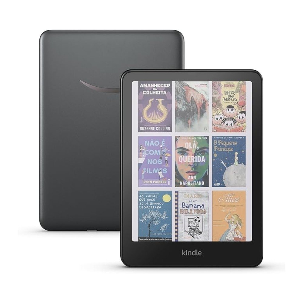 Kindle Amazon Colorsoft Signature Edition, 7, 32GB, Wi-Fi, Tela Colorida, Carregamento Sem Fio, Preto