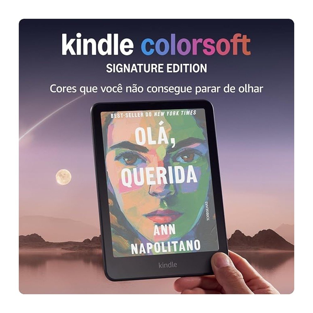 Kindle Amazon Colorsoft Signature Edition, 7, 32GB, Wi-Fi, Tela Colorida, Carregamento Sem Fio, Preto - view 3