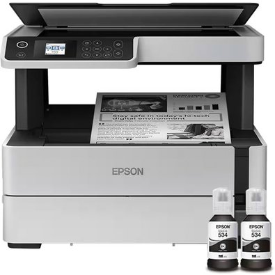Multifuncional Epson EcoTank, Jato de Tinta, Wi-Fi, Bivolt - M2170
