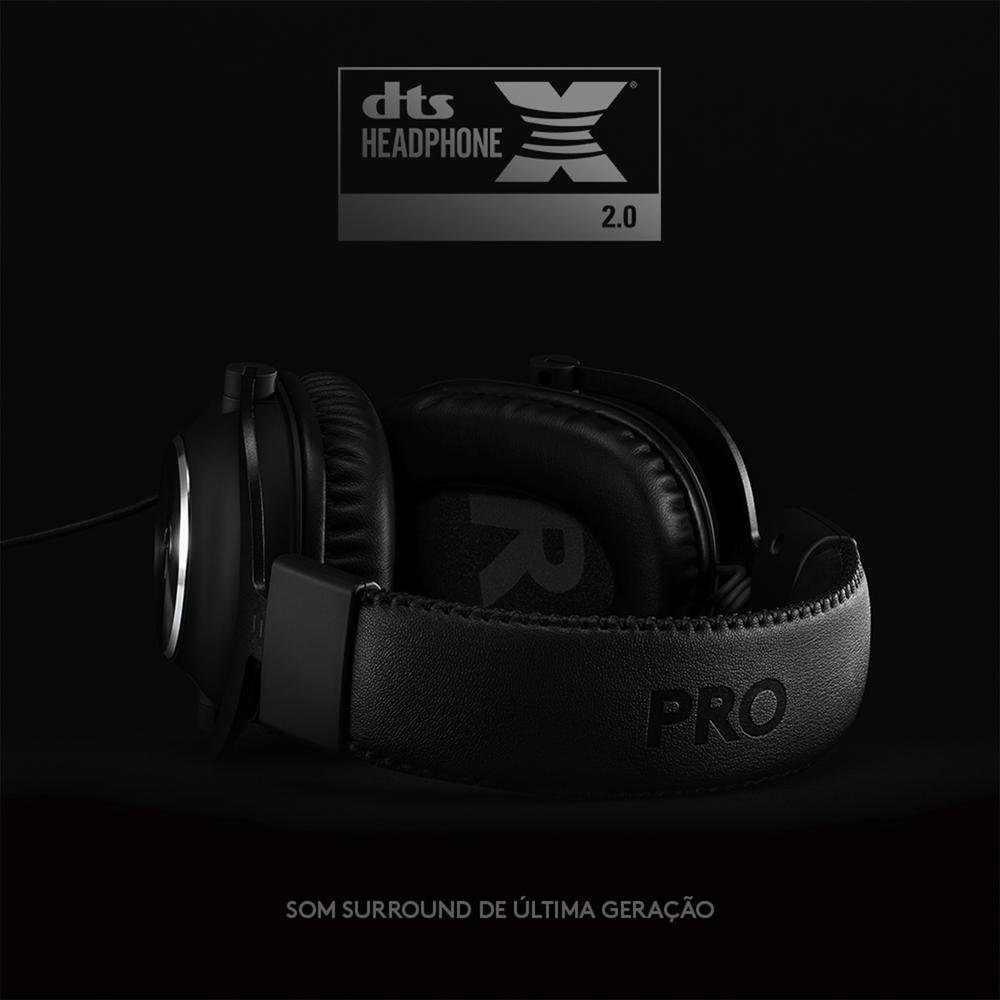 Headset Gamer Logitech G PRO X 7.1 Dolby Surround - 981-000817 - view 9