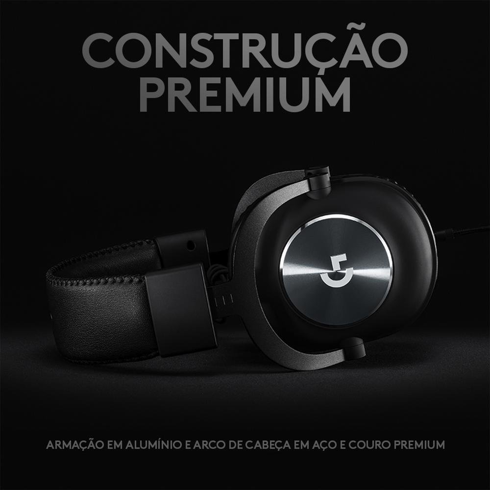 Headset Gamer Logitech G PRO X 7.1 Dolby Surround - 981-000817 Headset Gamer Logitech G PRO X 7.1 Dolby Surround - 981-000817