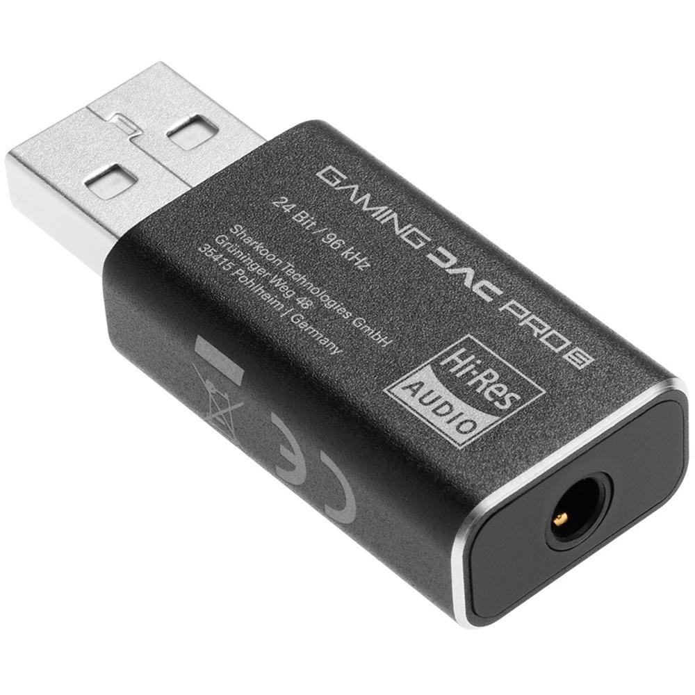 Placa de Som Externa Sharkoon, Gaming DAC Pro S, USB Placa de Som Externa Sharkoon, Gaming DAC Pro S, USB