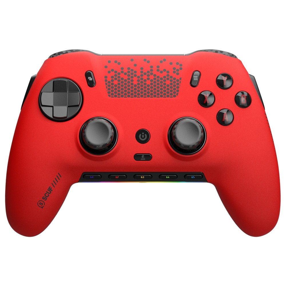 Controle Sem Fio SCUF Envision, 5 Teclas G Remapeáveis, RGB, Baixa Latência, Vermelho - 601-178-03-009-D2C