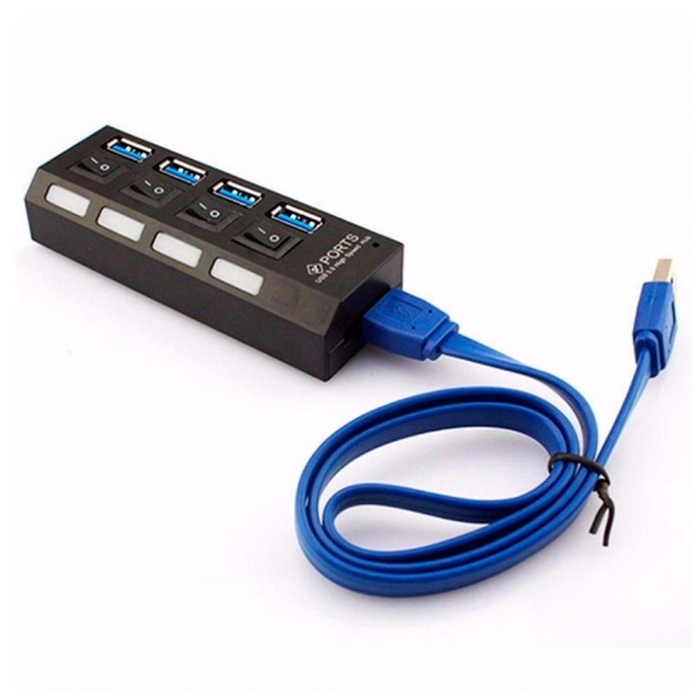 Imagem 3 de 3 do produto HUB USB 3.0 MD9, 4 Portas, com Interruptor Energia + Cabo - 7873