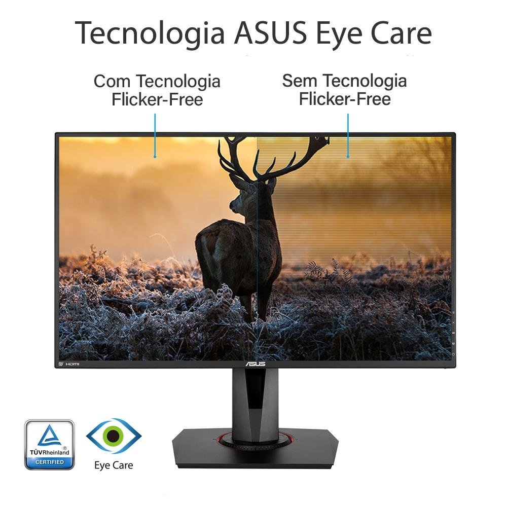 Monitor Gamer Asus 27´, DP, 165Hz 0.5ms | KaBuM!
