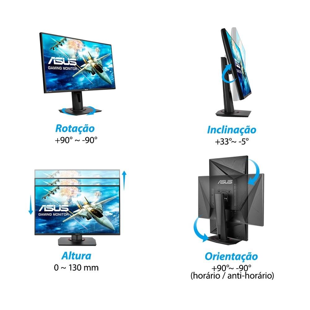 Monitor Gamer Asus 27´, DP, 165Hz 0.5ms | KaBuM!