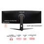 Monitor Gamer Curvo ASUS ROG Swift 49", DFHD, UltraWide, 144Hz, FreeSync Premium Pro, HDR 400, Altura Ajustável, Som Integrado - XG49VQ