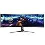 Monitor Gamer Curvo ASUS ROG Swift 49", DFHD, UltraWide, 144Hz, FreeSync Premium Pro, HDR 400, Altura Ajustável, Som Integrado - XG49VQ