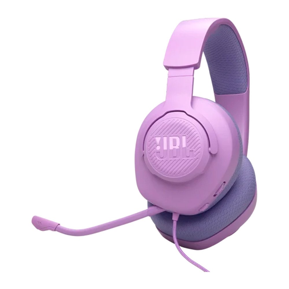 Headset Gamer JBL Quantum 100M2, Microfone Removível, PC PS5 Xbox Switch, Roxo - JBLQTUM100M2PUR