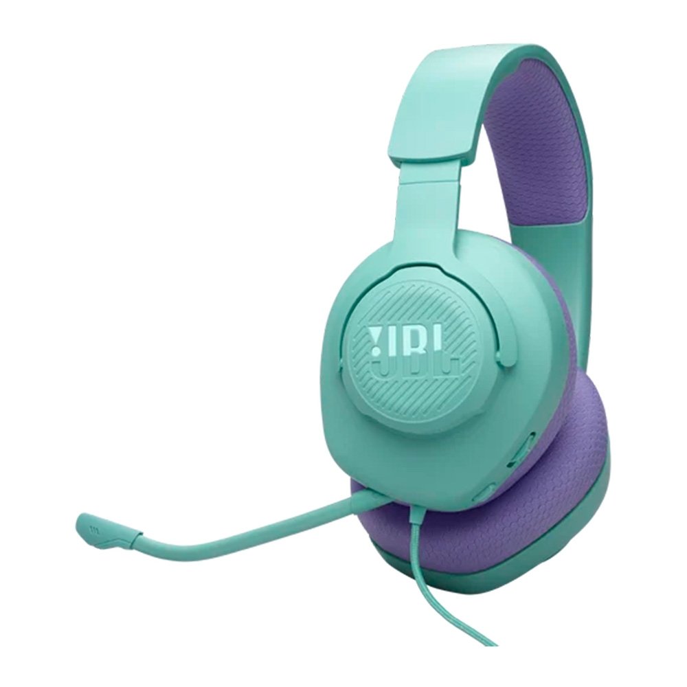 Headset Gamer JBL Quantum 100M2, Microfone Removível, PC PS5 Xbox Switch, Ciano - JBLQTUM100M2CYN