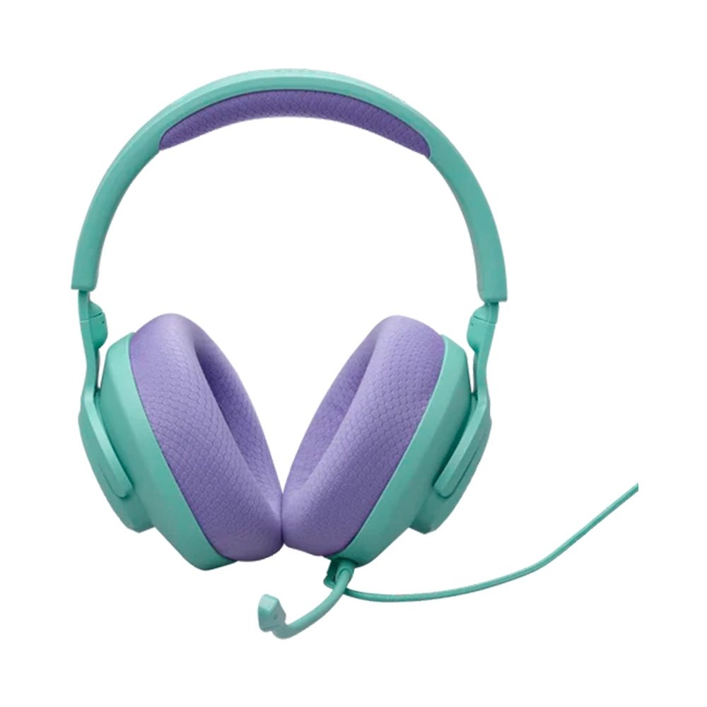 Imagem 2 de 5 do produto Headset Gamer JBL Quantum 100M2, Microfone Removível, PC PS5 Xbox Switch, Ciano - JBLQTUM100M2CYN