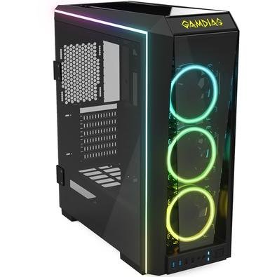 O Talos P1 é um gabinete Mid-tower Premium com Fans RGB de cair o queixo. Desenhado para ser maior que a maioria dos Mid-Towers, ele conta com 2 vidro