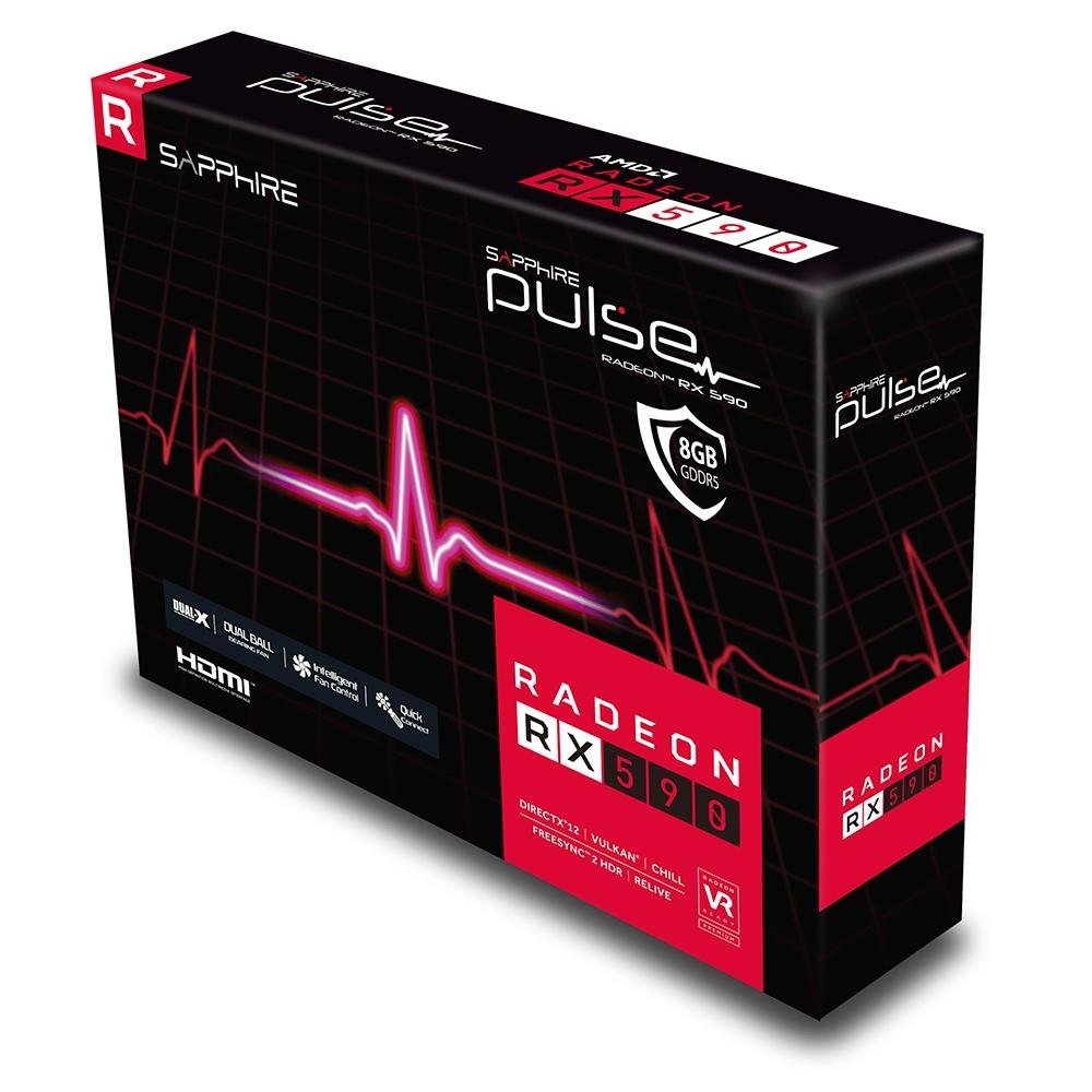 Imagem 12 de 12 do produto Placa de Vídeo Sapphire AMD Radeon RX 590, 8GB, GDDR5 - 11289-06-20G