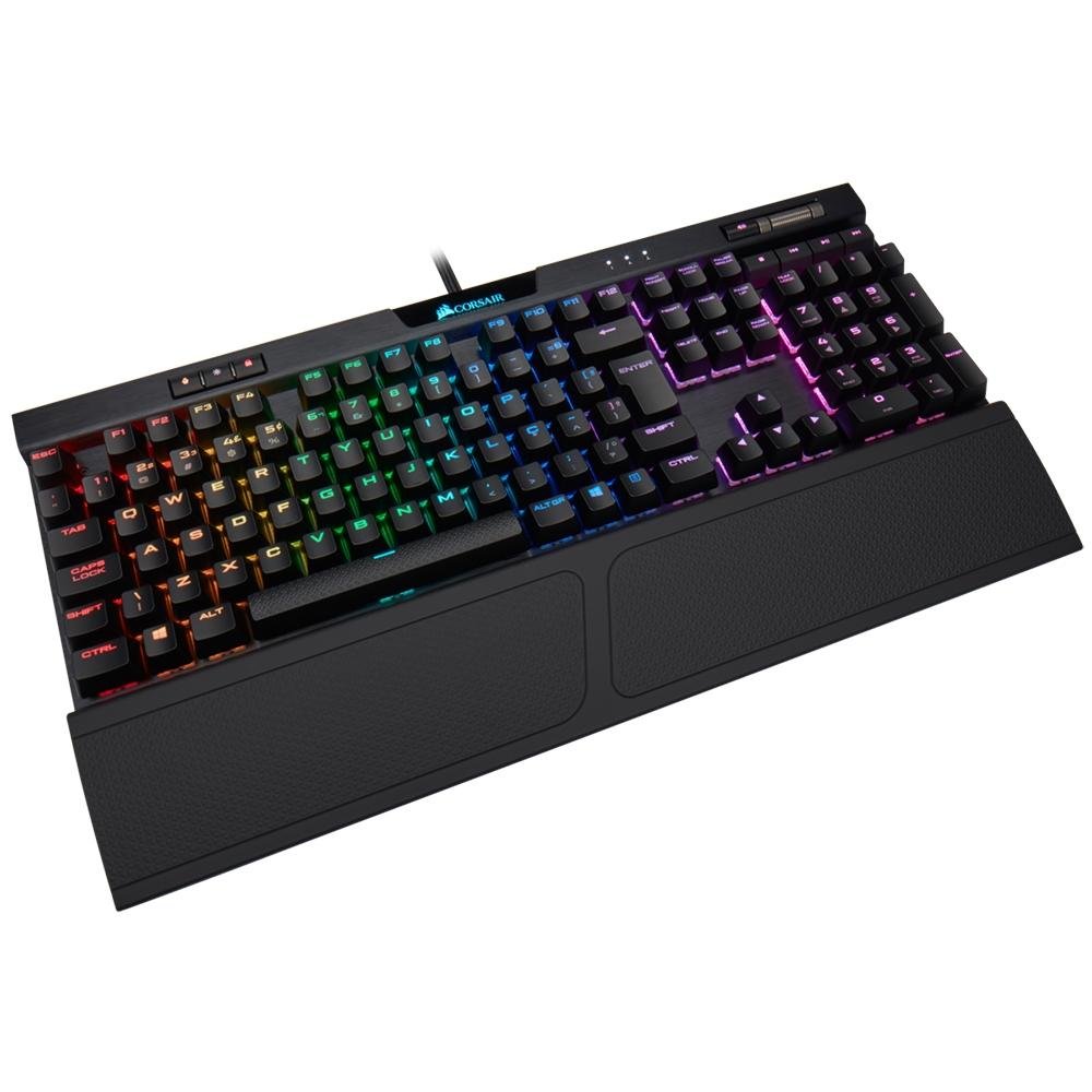 Teclado Mecânico Gamer Corsair K70 MK.2 Rapidfire, RGB, Switch Cherry MX Low Profile Speed, ABNT2 - CH-9109018-BR