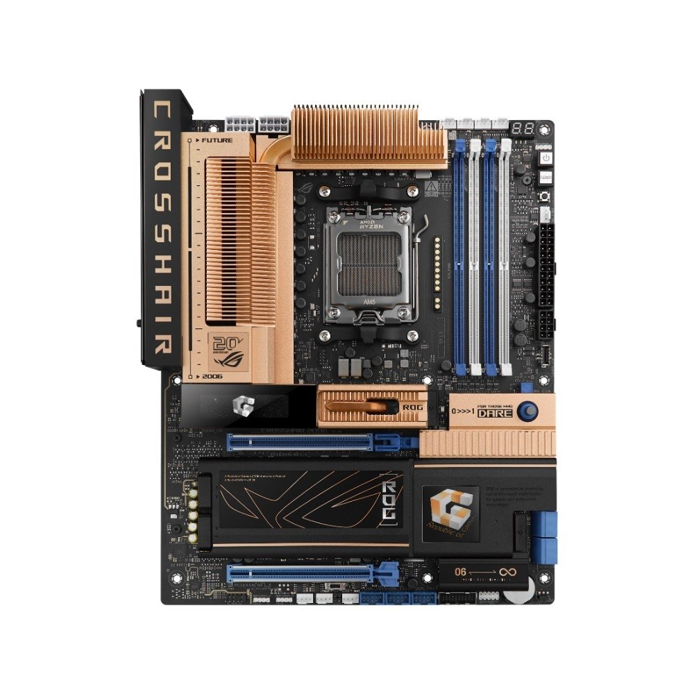 Placa-Mãe ASUS ROG Crosshair 2006 X870E , AMD AM5, ATX, DDR5, Wi-Fi 7, Bluetooth 5.4, Preto - 90MB1PP0-M0EAY0