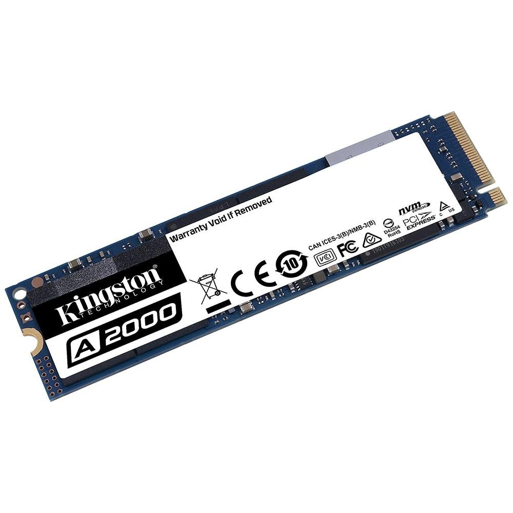 SSD Kingston A2000, 250GB, M.2 NVMe, Leitura: 2000MB/s e Gravação: 1100MB/s, Preto - SA2000M8/250G SSD Kingston A2000, 250GB, M.2 NVMe, Leitura: 2000MB/s e Gravação: 1100MB/s, Preto - SA2000M8/250G