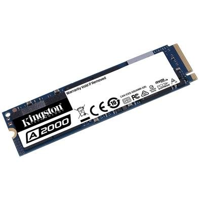 SSD 500 GB Kingston A2000, M.2 NVMe, Leitura: 2200MB/s e Gravação