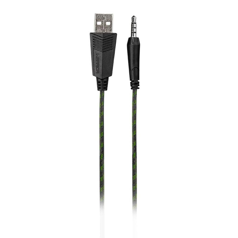 Headset Gamer Warrior Rama, LED Verde - PH299 Headset Gamer Warrior Rama, LED Verde - PH299