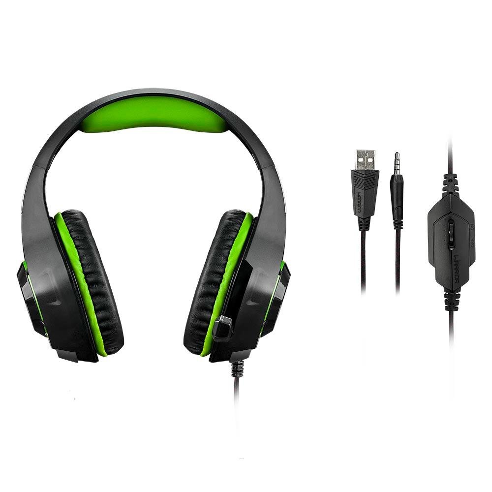 Headset Gamer Warrior Rama, LED Verde - PH299 Headset Gamer Warrior Rama, LED Verde - PH299