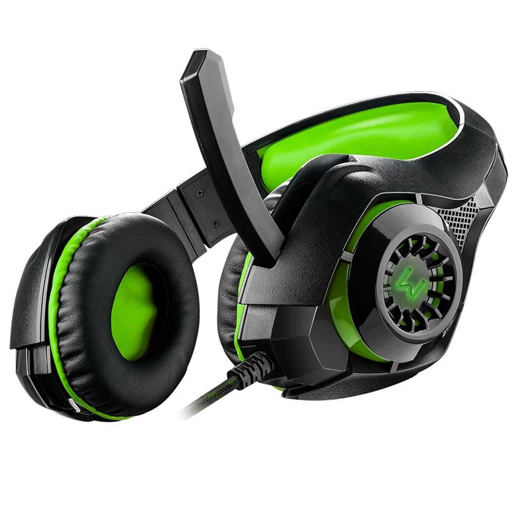 Headset Gamer Warrior Rama, LED Verde - PH299 Headset Gamer Warrior Rama, LED Verde - PH299