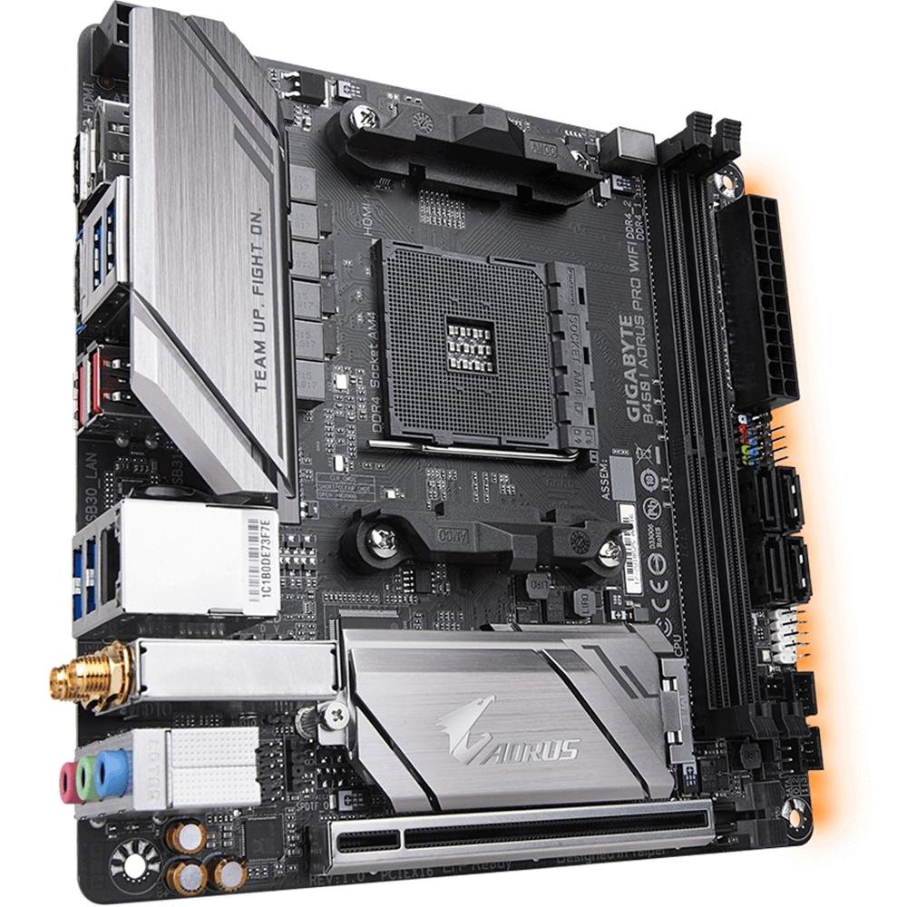 マザーボード GIGABYTE B450i AORUS PRO WIFI Mini-ITX placa-mae-gigabyte-b450-i-