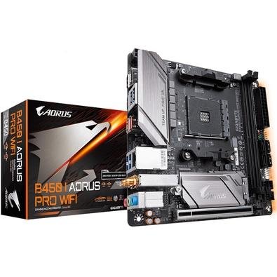 GIGABYTE B450 I AORUS PRO WIFI 本体 placa-mae-gigabyte-b450-i-