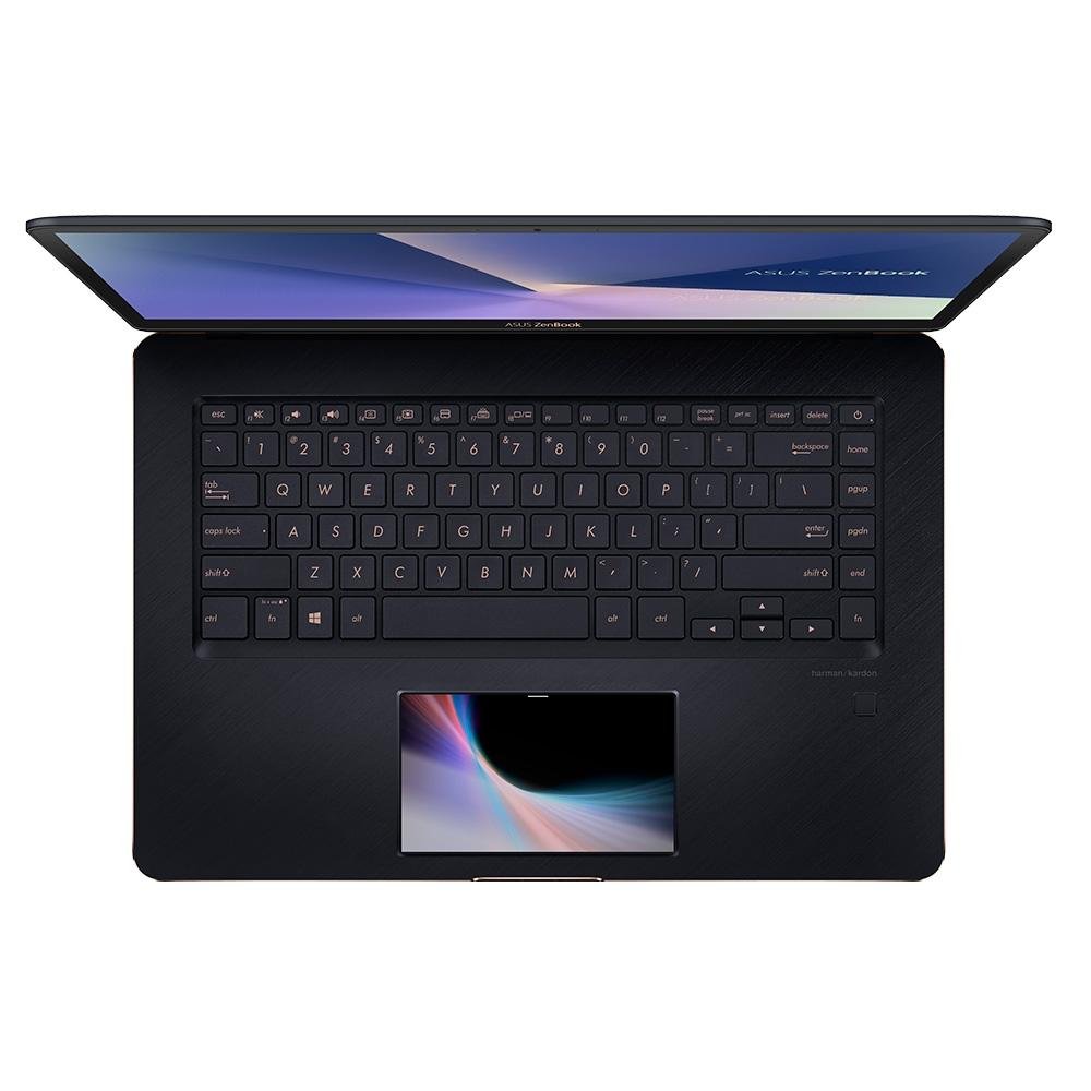 Notebook Asus Zenbook Pro, Core i9-8950HK, 16GB, 1TB, NVIDIA GeForce GTX 1050 Ti, Windows 10 Home, 15.6´, Azul Escuro - UX580GE-E2094T Notebook Asus Zenbook Pro, Core i9-8950HK, 16GB, 1TB, NVIDIA GeForce GTX 1050 Ti, Windows 10 Home, 15.6´, Azul Escuro - UX580GE-E2094T