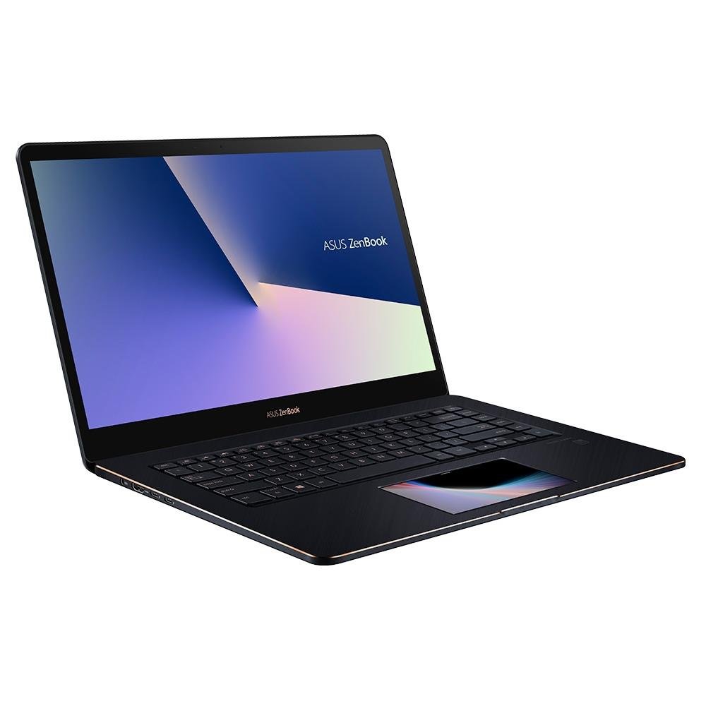 Notebook Asus Zenbook Pro, Core i9-8950HK, 16GB, 1TB, NVIDIA GeForce GTX 1050 Ti, Windows 10 Home, 15.6´, Azul Escuro - UX580GE-E2094T Notebook Asus Zenbook Pro, Core i9-8950HK, 16GB, 1TB, NVIDIA GeForce GTX 1050 Ti, Windows 10 Home, 15.6´, Azul Escuro - UX580GE-E2094T