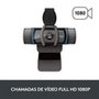 Webcam Full HD Logitech C920s com Microfone Embutido, Proteção de Privacidade, Widescreen 1080p, Compatível Logitech Capture - 960-001257