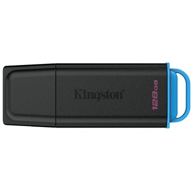 Pen Drive 128GB Kingston DataTraveler Exodia, USB 3.2, Preto e Azul - DTXG2/128GB