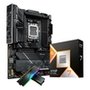 Kit Placa Mãe ASUS ROG STRIX X870E-H GAMING WIFI7 AM5 + Processador AMD Ryzen 7 9800X3D + Memória RAM XPG Lancer, RGB, 32GB (2x16GB)