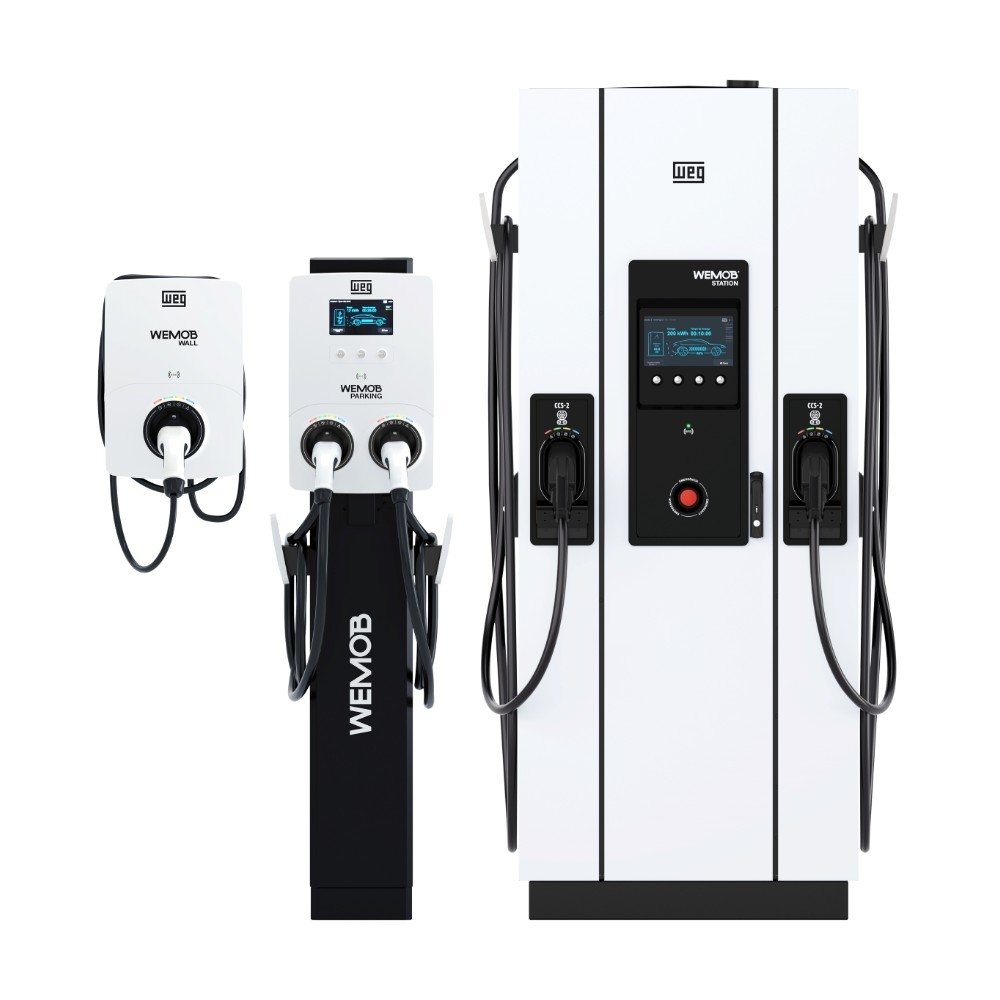 Carregador Veicular Elétrico WEG WEMOB Wall, 7.4kW, Tipo 2, Cabo de 5 Metros, Monofásico/Bifásico, 100-240V, Branco e Preto - ( Balão.info - foto 2