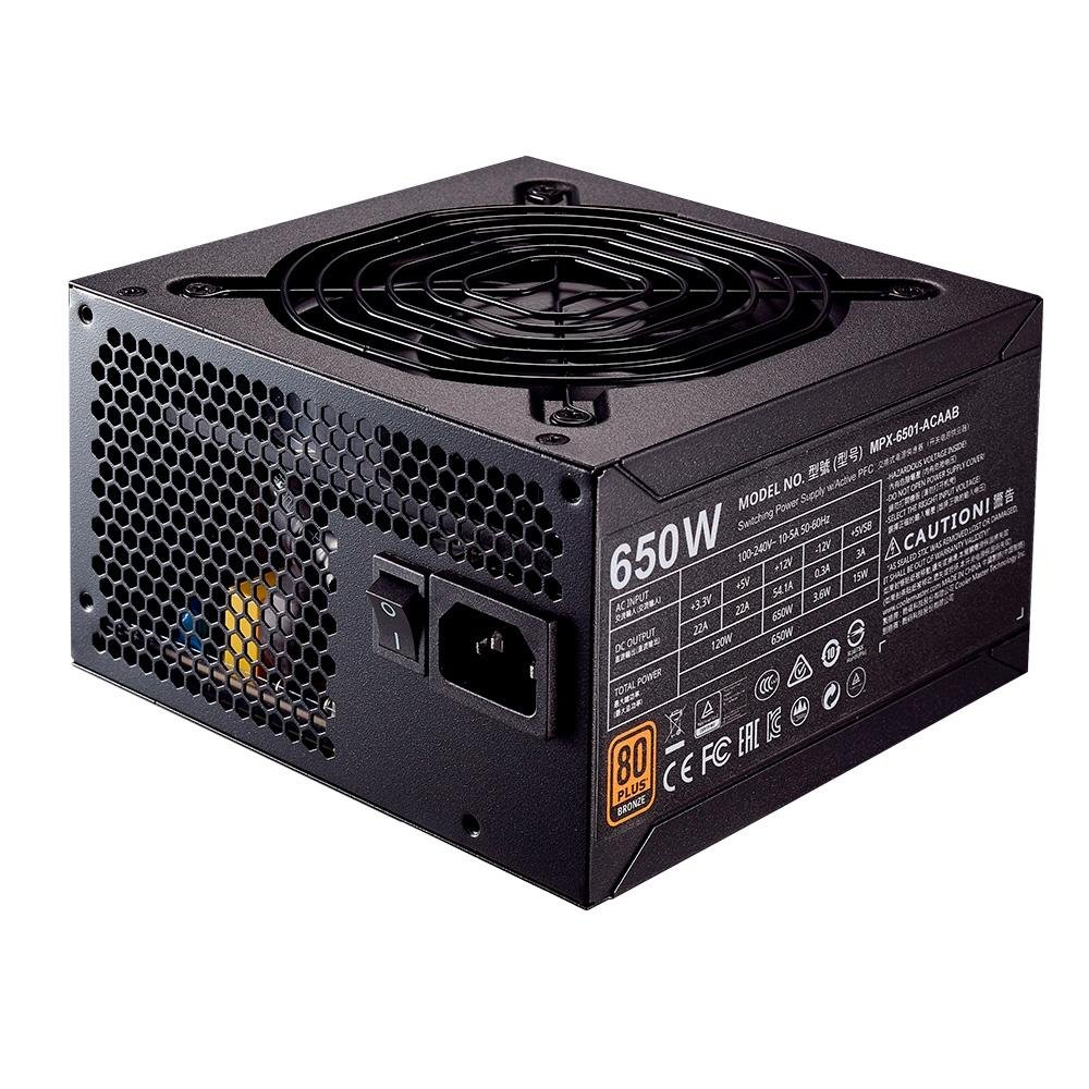 Imagem 5 de 7 do produto Fonte Cooler Master MWE Bronze V2 650W, 80 Plus Bronze - MPE-6501-ACAAB-BR