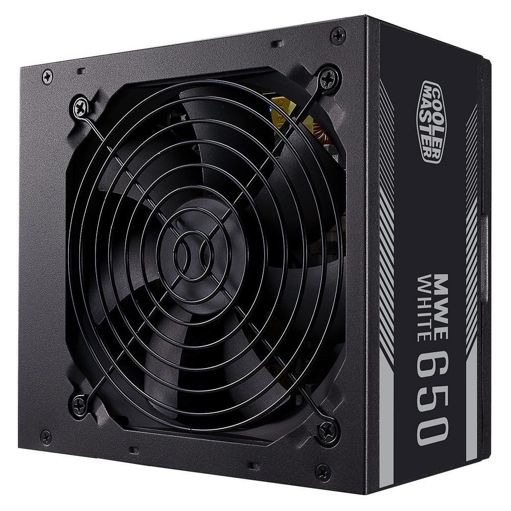 Fonte Cooler Master MWE White V2 650W, 80 Plus White - MPE-6501-ACAAW-BR Fonte Cooler Master MWE White V2 650W, 80 Plus White - MPE-6501-ACAAW-BR