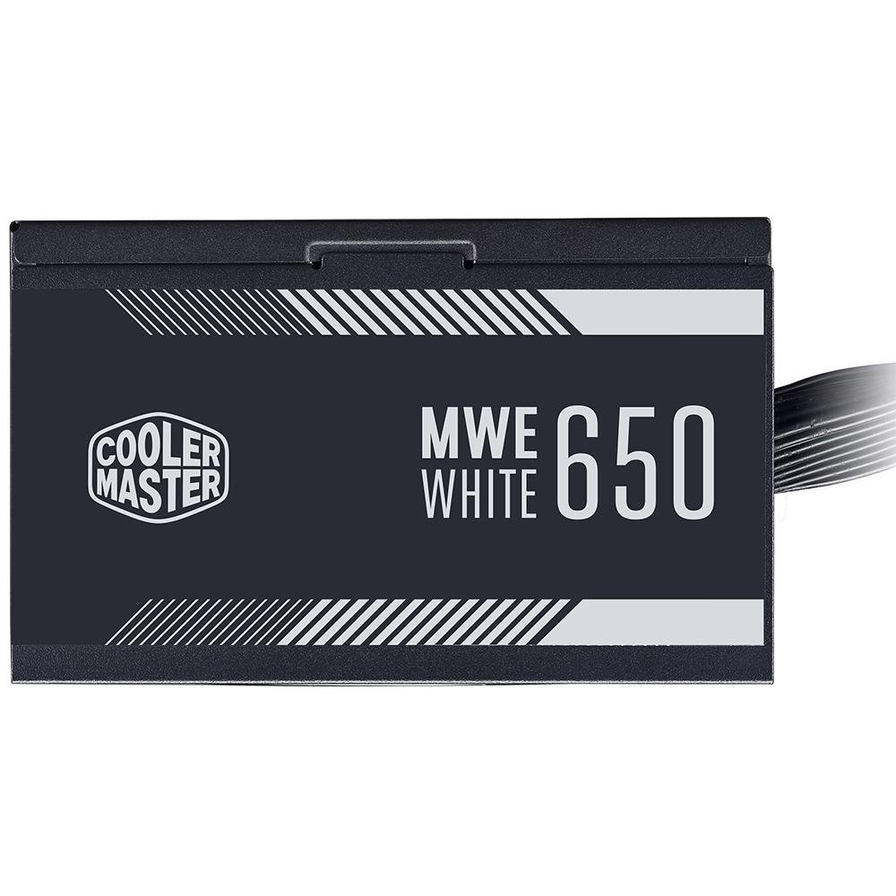 Fonte Cooler Master MWE White V2 650W, 80 Plus White - MPE-6501-ACAAW-BR Fonte Cooler Master MWE White V2 650W, 80 Plus White - MPE-6501-ACAAW-BR