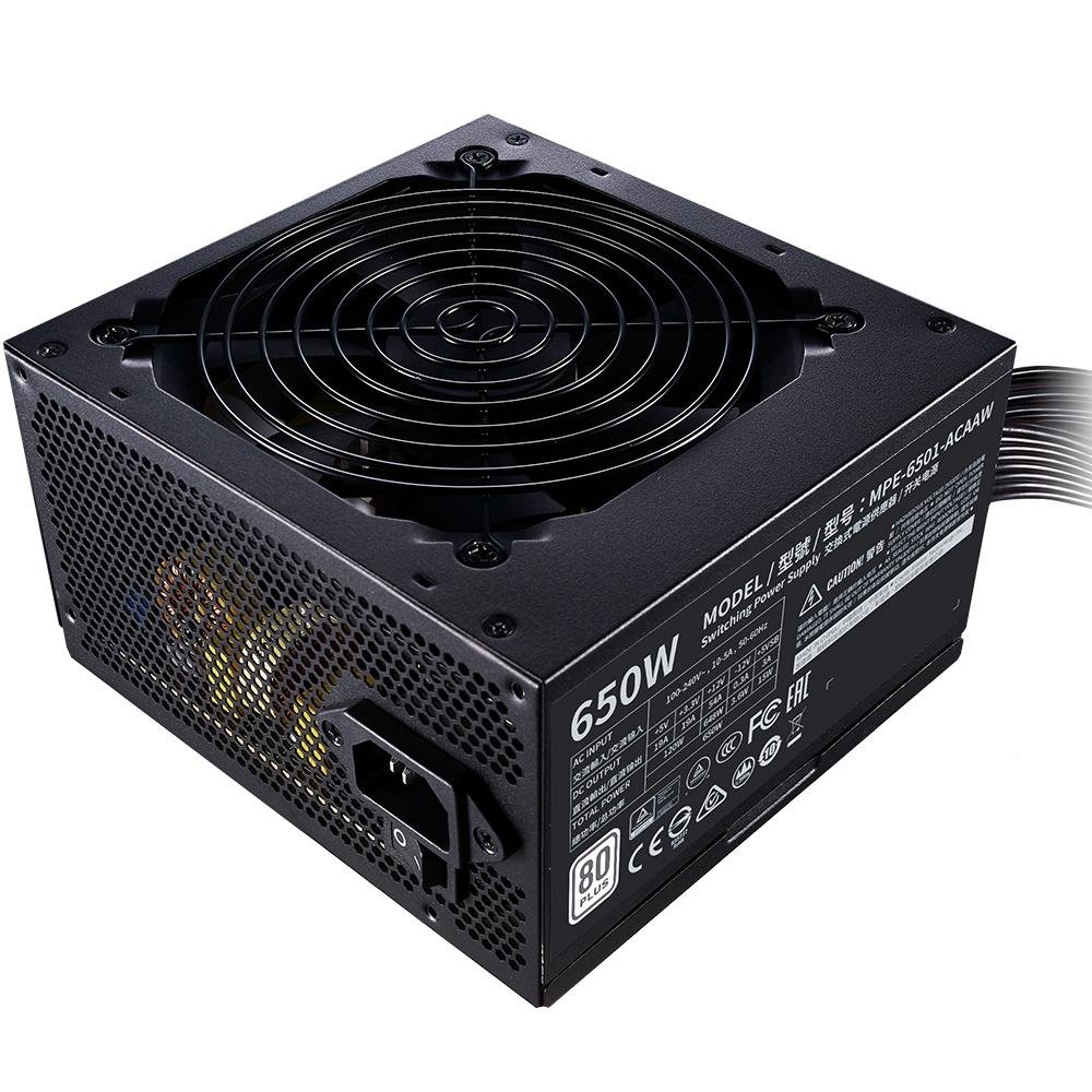 Fonte Cooler Master MWE White V2 650W, 80 Plus White - MPE-6501-ACAAW-BR Fonte Cooler Master MWE White V2 650W, 80 Plus White - MPE-6501-ACAAW-BR