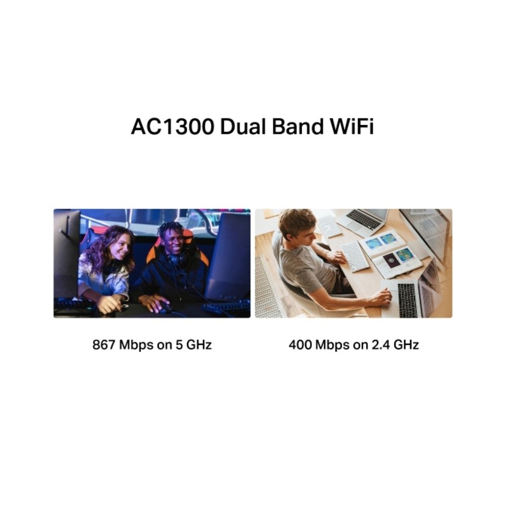 Adaptador USB Mercusys MA30H, AC1300, Dual Band, Alto Alcance, Preto - MCS0053 - view 4