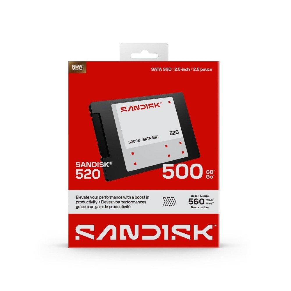 SSD SATA III SanDisk 500GB 520, Preto - SDSS51500GAB-000G0 - view 5