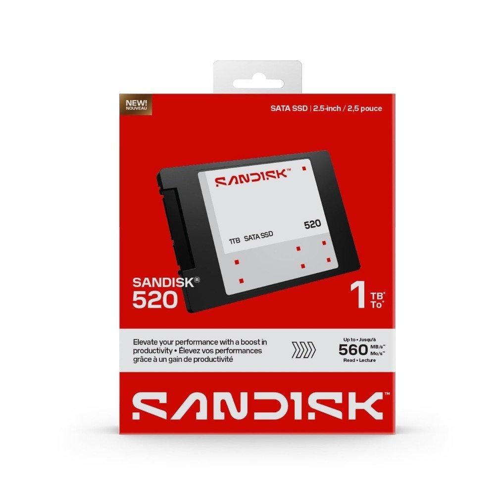 SSD SATA III SanDisk 1TB 520, Preto - SDSS51100TAB-000G0 - view 4