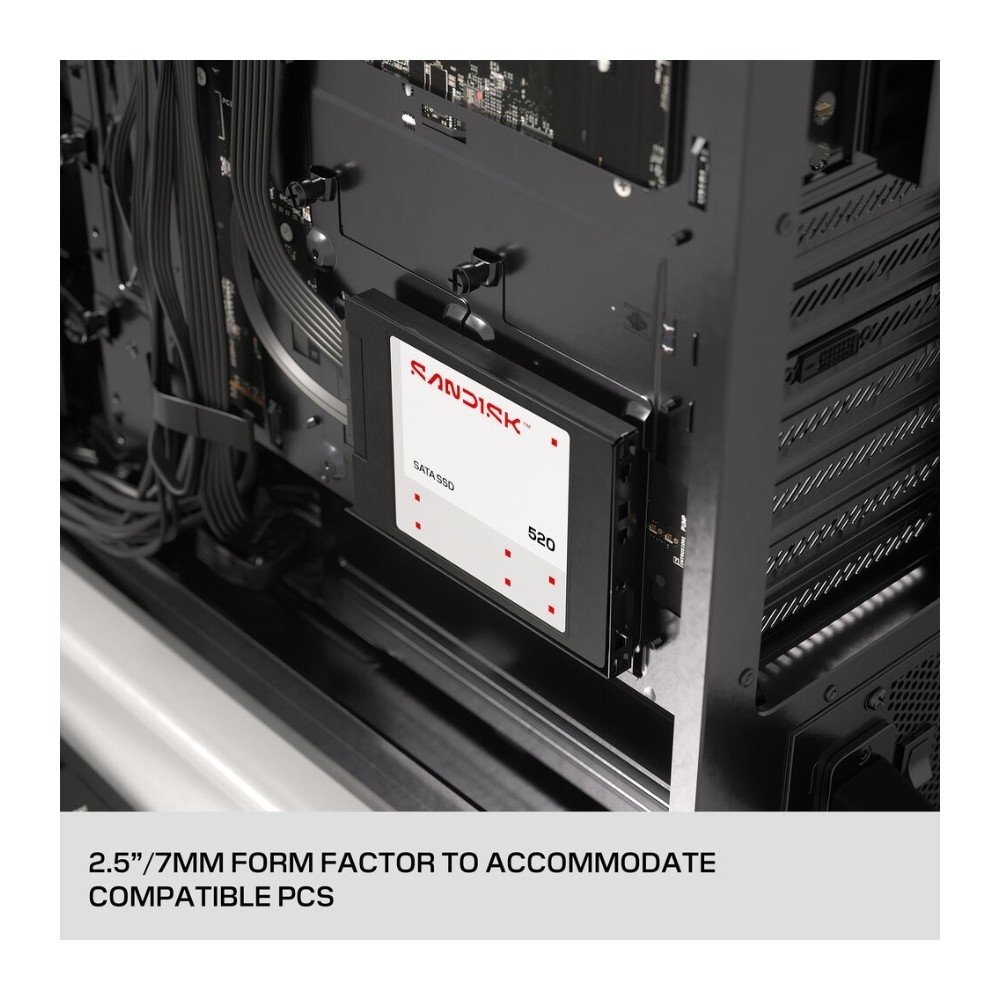 SSD SATA III SanDisk 2TB 520, Preto - SDSS51200TAB-000G0 - view 5
